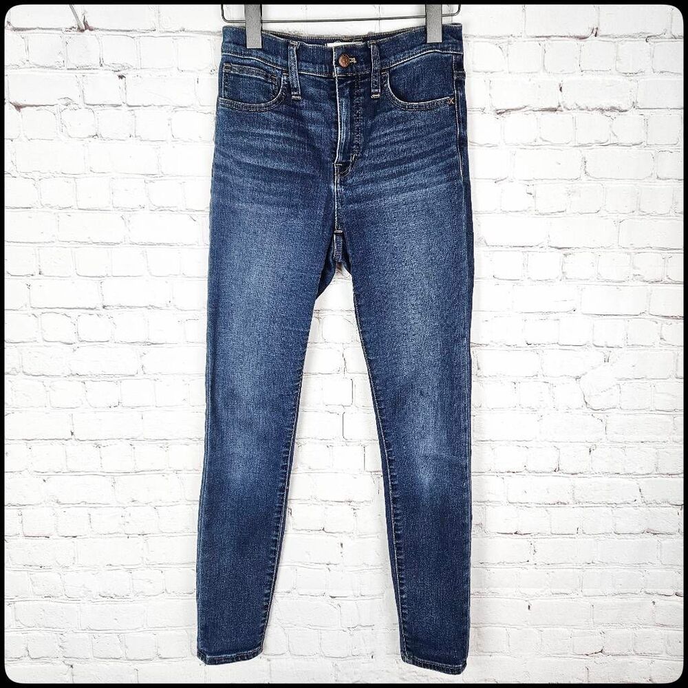 MADEWELL Roadtripper Classic Womens High Rise Med Wash Cigarette Skinny Jeans 26